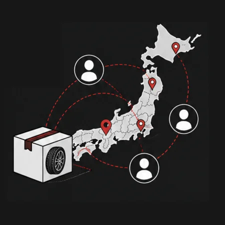 全国対応で販路が広い分、高値に買取できることを表すイラスト